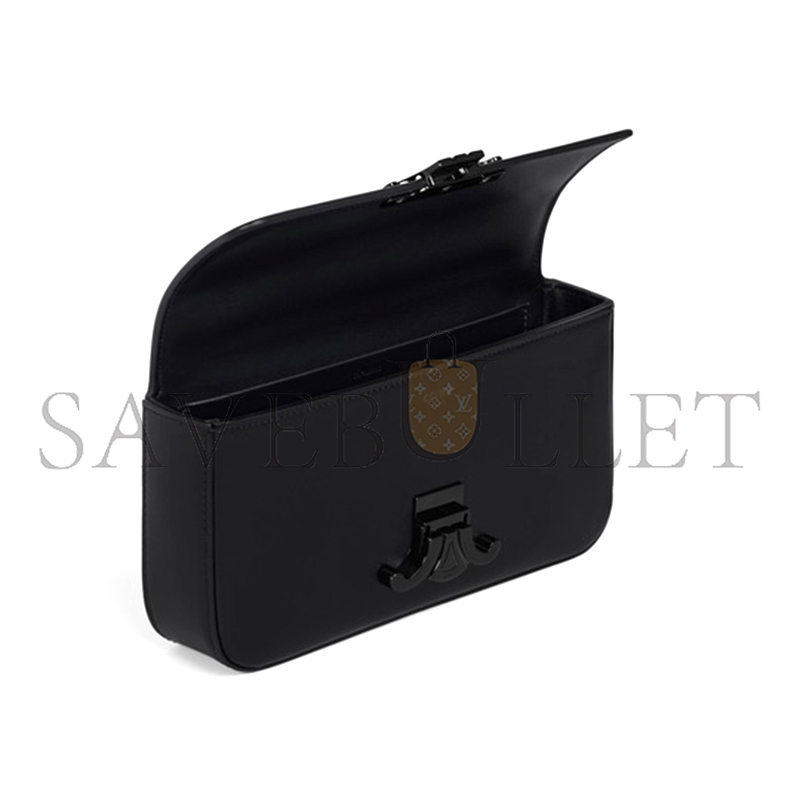 Ce1i*e triomphe so black shiny calfskin chain shoulder bag 197993eqj.38nn (20.5*10.5*4cm)